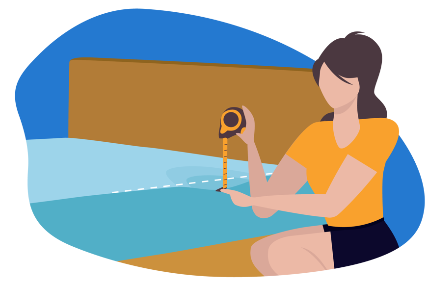 A mattress with dipping